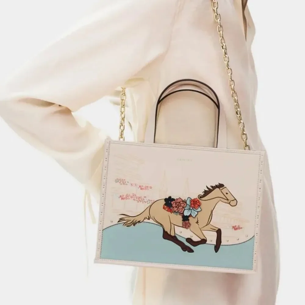 Radley London Kentucky Derby 26 Small Leather Satchel Handbag - Salt Horse NWT